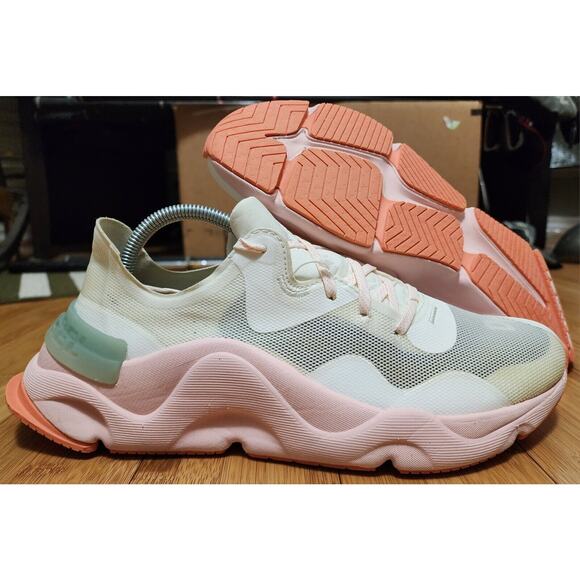 Sorel KINETIC RNEGD FLOAT Sneakers Women's Shoes Size 10.5 CHALK / ERASER PINK - Picture 1 of 11